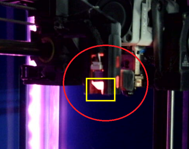 The Nub in the Yellow Square is the Probe