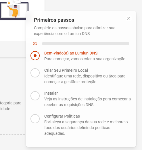 Passos do onboarding