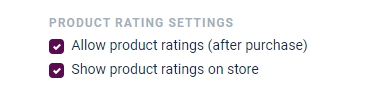 Review settings